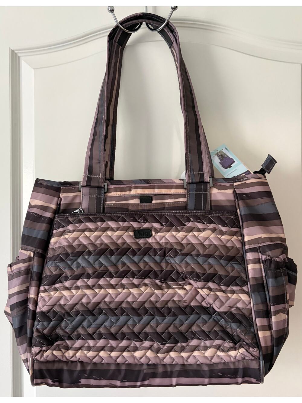 LUG Cabby SE Tote Painted Pearl NWT RFID Trolley Sleeve Water Bottle Sleeves